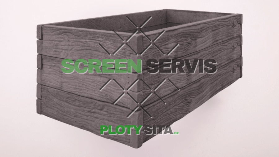 58634-bb - zvyseny zahon drevo grafit